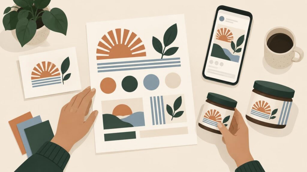 One Brand Brief for Your Logo, Labels and Social Graphics