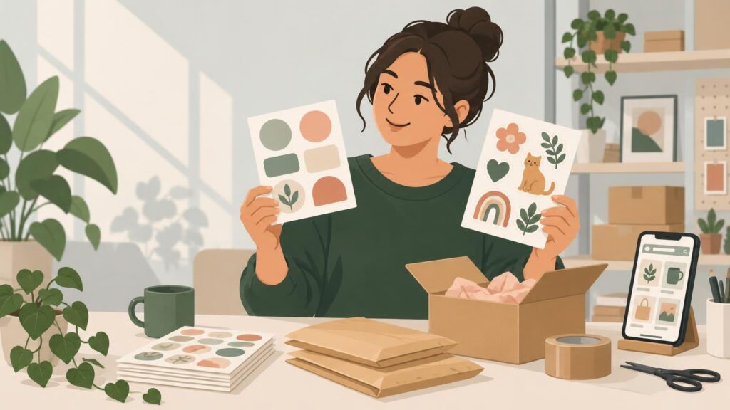 Best Custom Sticker Company for Etsy and Shopify Sellers